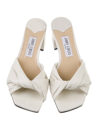 Jimmy Choo Leather Slides