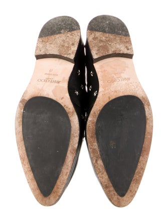 Jimmy Choo Leather Studded Accents Oxfords