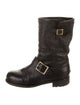 Jimmy Choo Leather Moto Boots