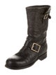 Jimmy Choo Leather Moto Boots