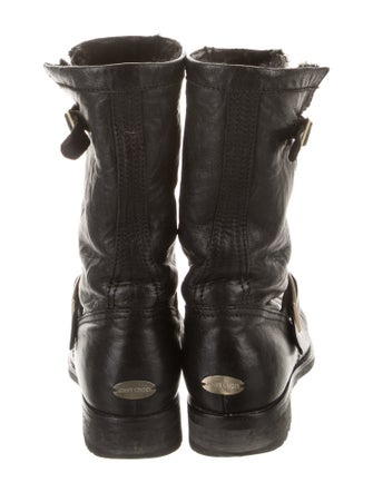 Jimmy Choo Leather Moto Boots