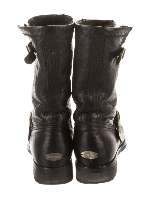 Jimmy Choo Leather Moto Boots