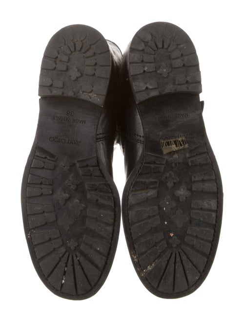 Jimmy Choo Leather Moto Boots