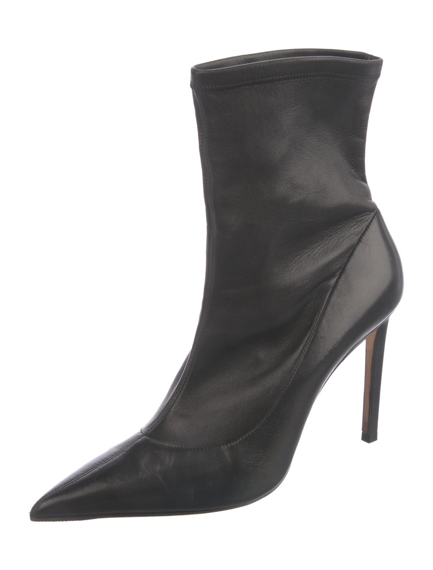 Jimmy Choo Leather Sock Boots