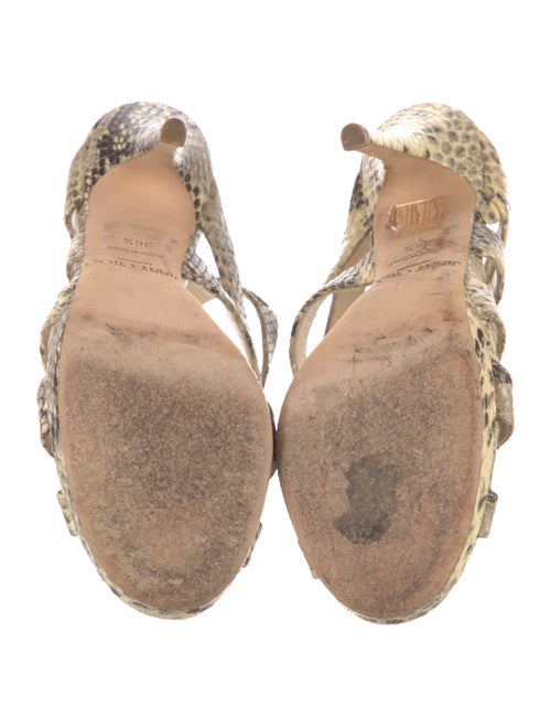 Jimmy Choo Snakeskin Animal Print Sandals