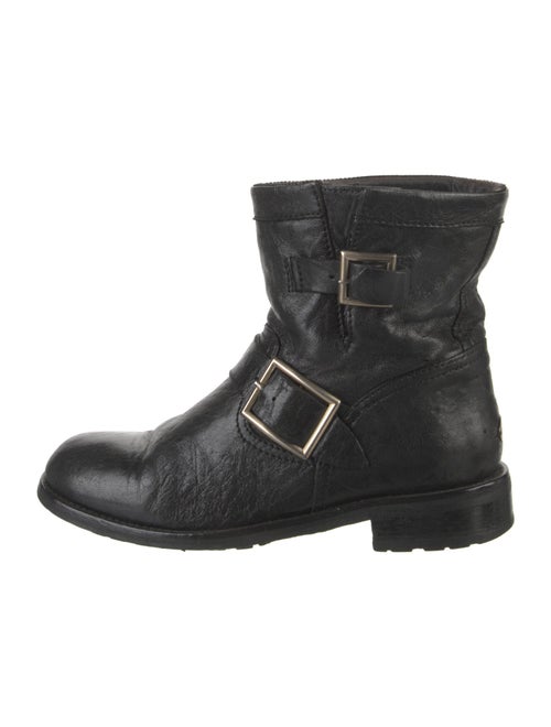 Jimmy Choo Leather Moto Boots