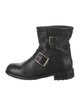 Jimmy Choo Leather Moto Boots