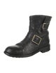 Jimmy Choo Leather Moto Boots