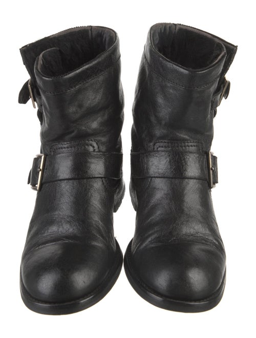 Jimmy Choo Leather Moto Boots