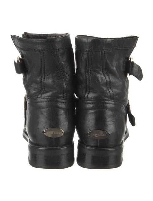 Jimmy Choo Leather Moto Boots
