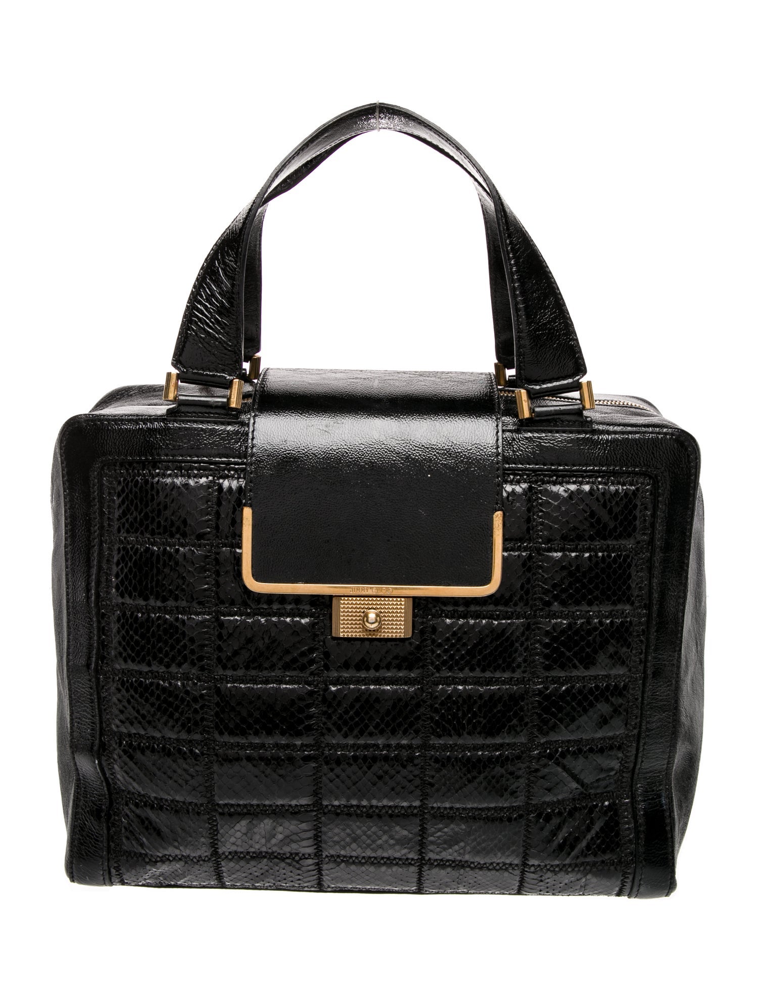Jimmy Choo Patent Leather Top Handle Bag