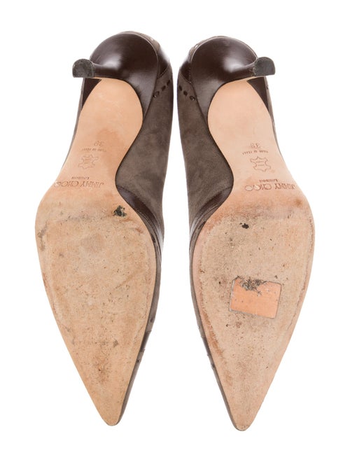 Jimmy Choo Suede Colorblock Pattern Pumps