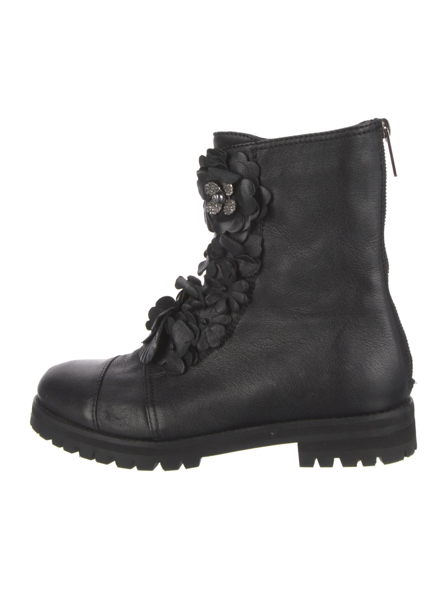 Jimmy Choo Leather Combat Boots
