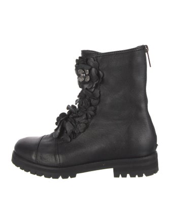 Jimmy Choo Leather Combat Boots