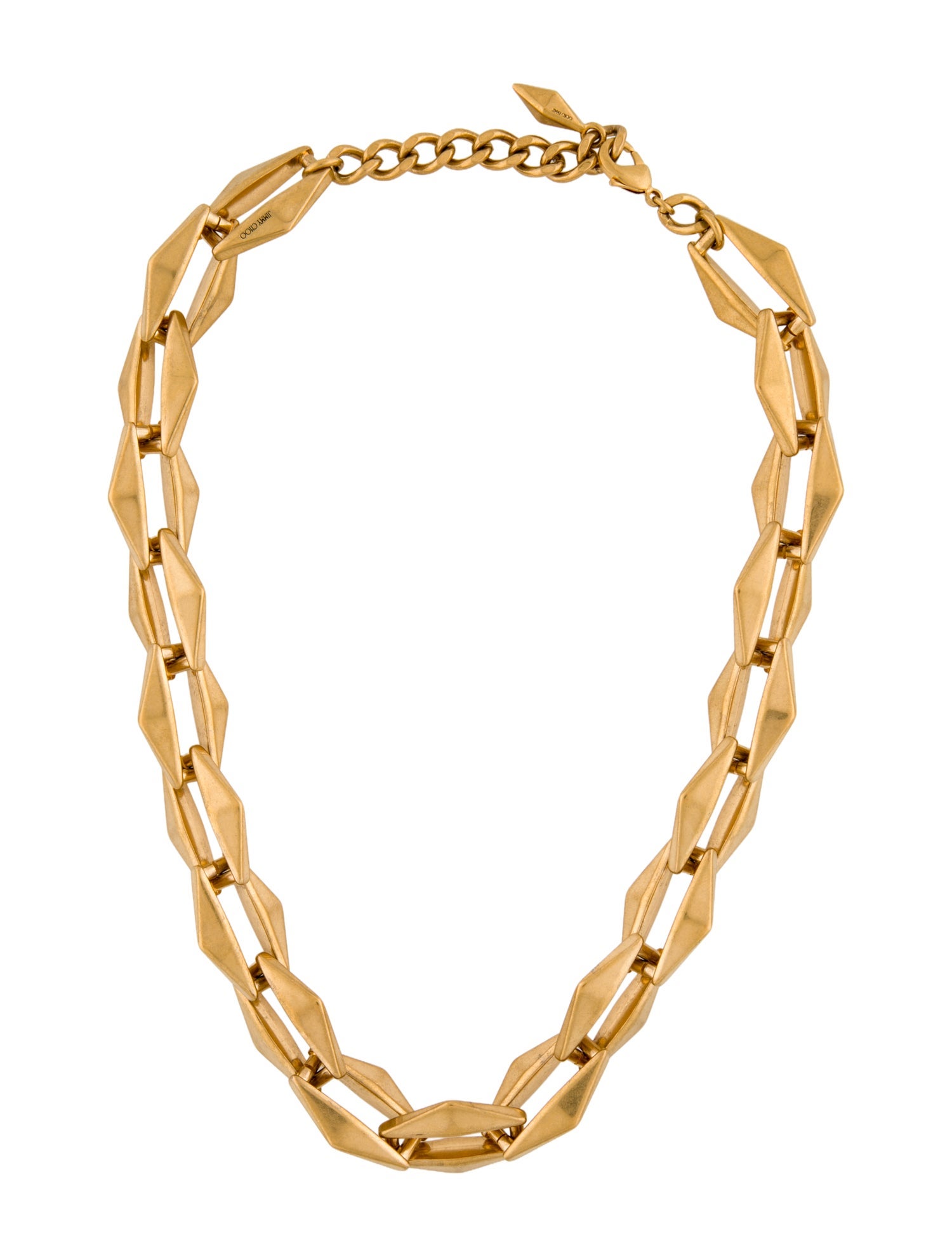 Jimmy Choo Diamond Chain-Link Necklace
