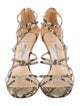 Jimmy Choo Snakeskin Animal Print Sandals