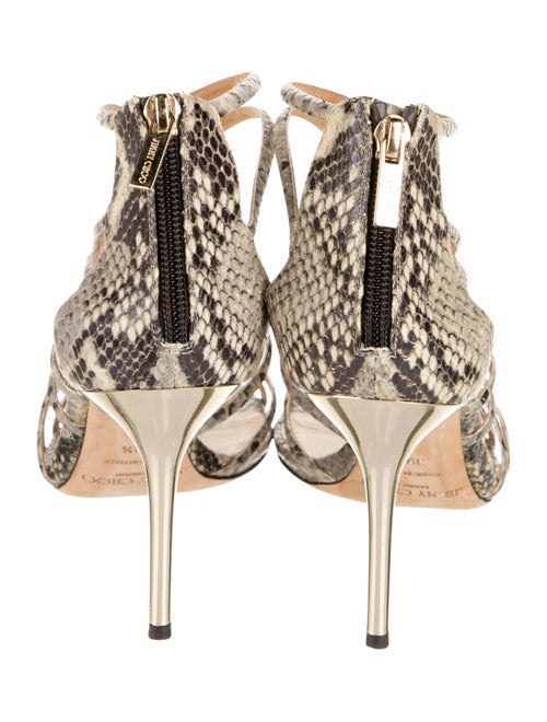Jimmy Choo Snakeskin Animal Print Sandals