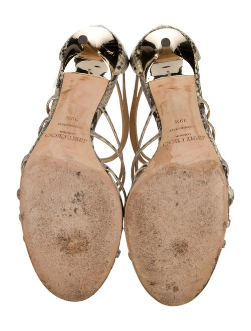Jimmy Choo Snakeskin Animal Print Sandals