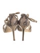 Jimmy Choo Leather Animal Print T-Strap Pumps