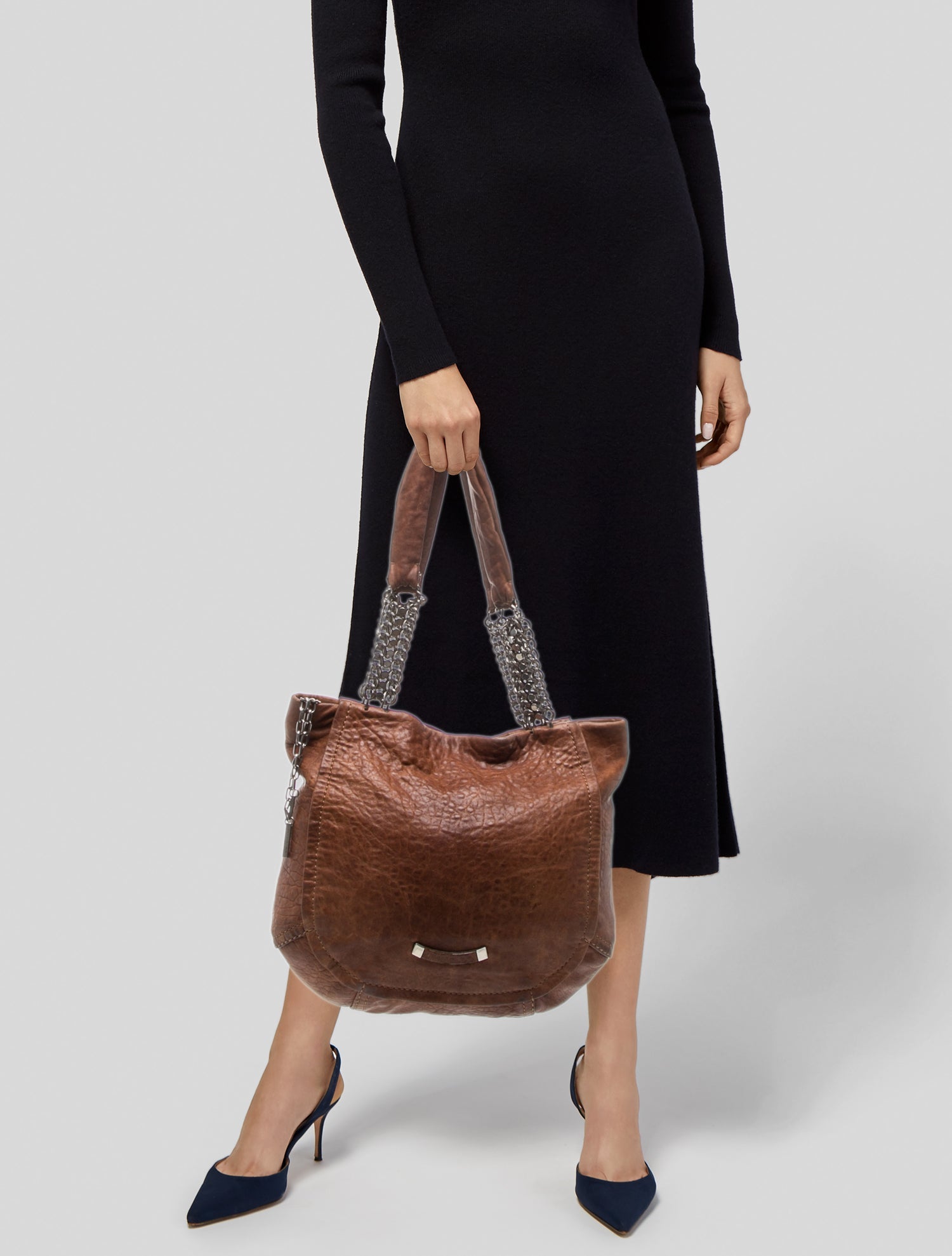 Jimmy Choo Leather Bucket Bag