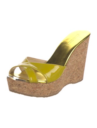 Jimmy Choo Patent Leather Slides