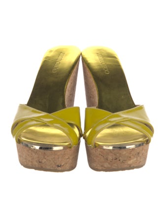 Jimmy Choo Patent Leather Slides