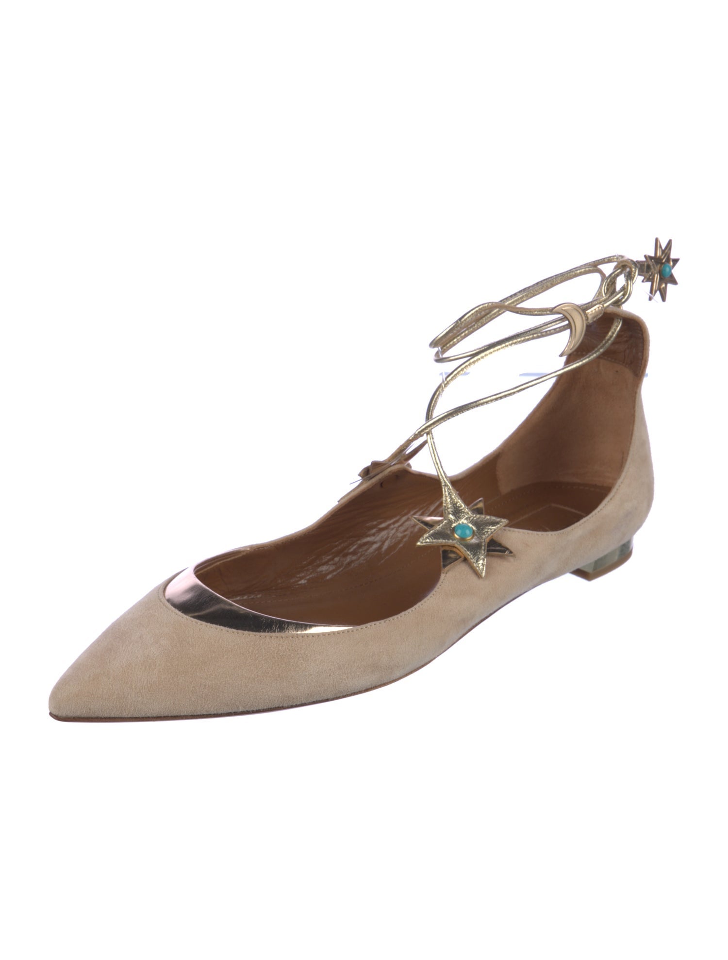 Aquazzura Suede Flats