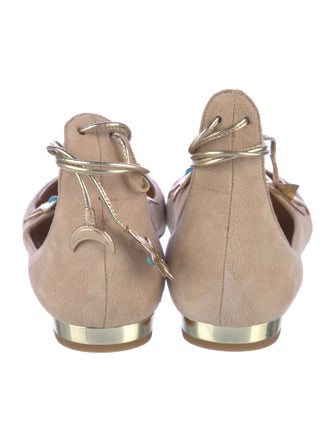 Aquazzura Suede Flats