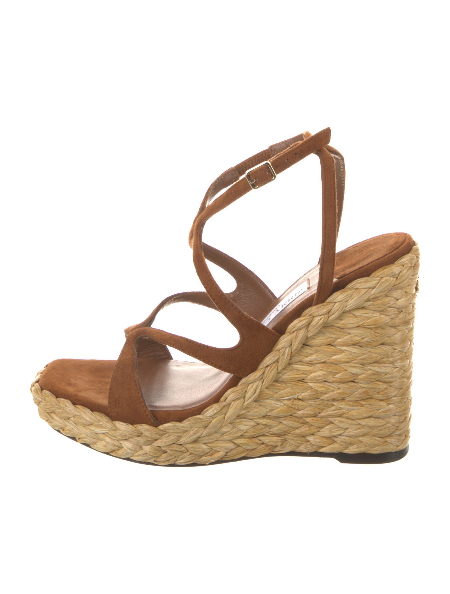 Jimmy Choo Suede Colorblock Pattern Espadrilles