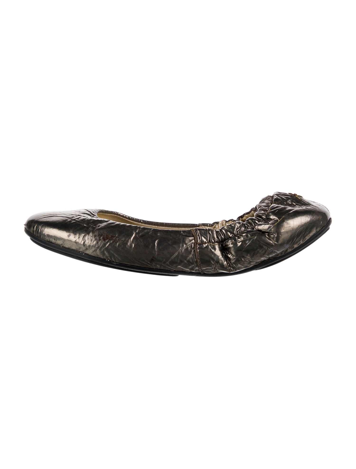 Jimmy Choo Patent Leather Animal Print Ballet Flats
