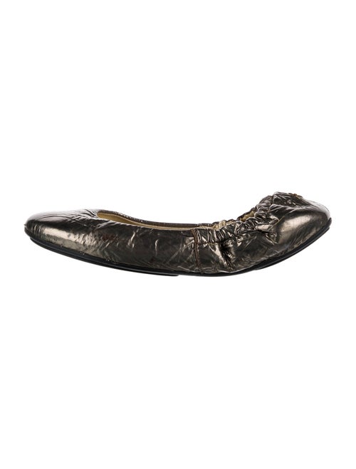 Jimmy Choo Patent Leather Animal Print Ballet Flats