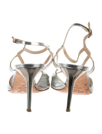 Jimmy Choo Leather T-Strap Sandals