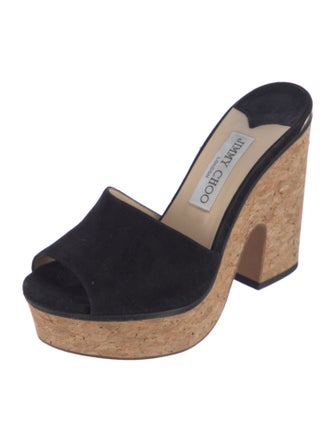 Jimmy Choo Suede Slides