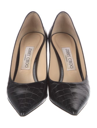 Jimmy Choo Embossed Leather Pumps