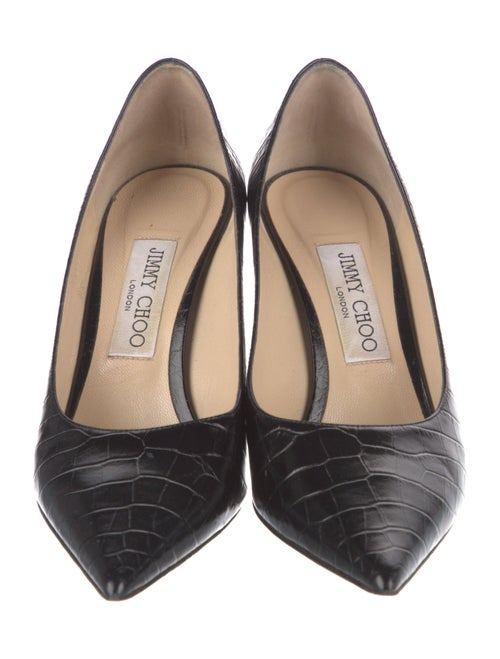 Jimmy Choo Embossed Leather Pumps