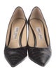 Jimmy Choo Embossed Leather Pumps