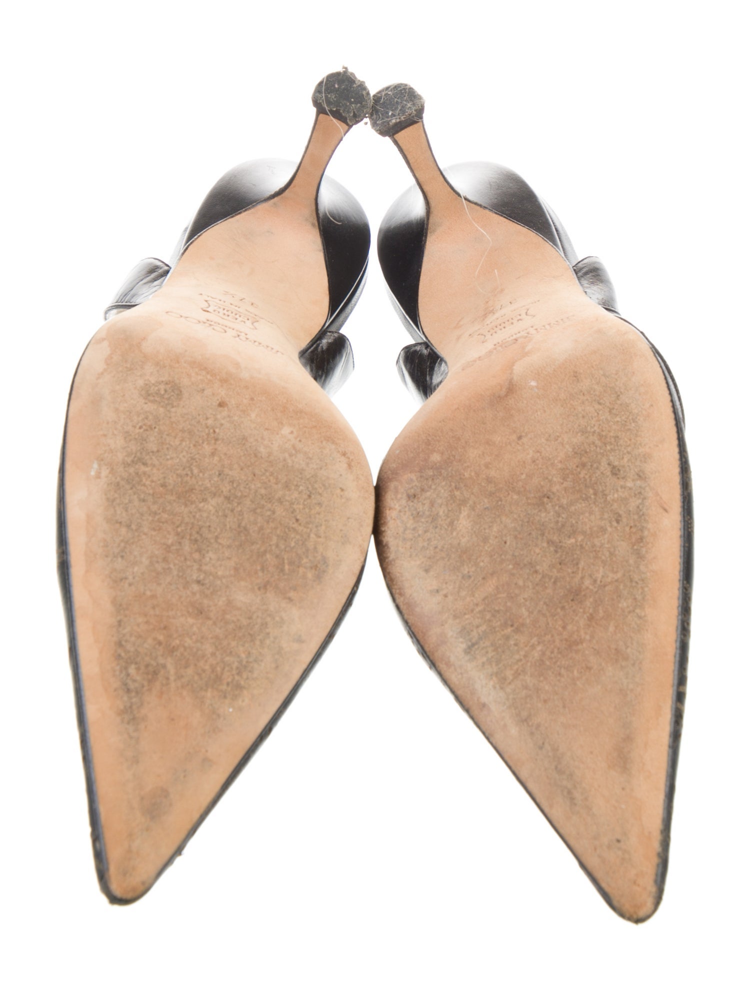 Jimmy Choo Leather Lasercut Accents Slingback Pumps