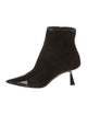 Jimmy Choo Suede Leather Trim Embellishment Boots