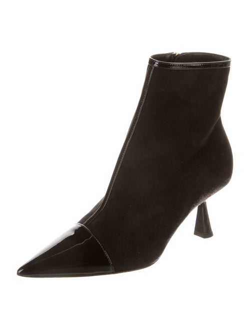 Jimmy Choo Suede Leather Trim Embellishment Boots