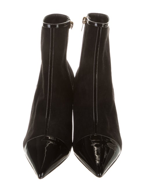 Jimmy Choo Suede Leather Trim Embellishment Boots