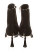 Jimmy Choo Suede Leather Trim Embellishment Boots