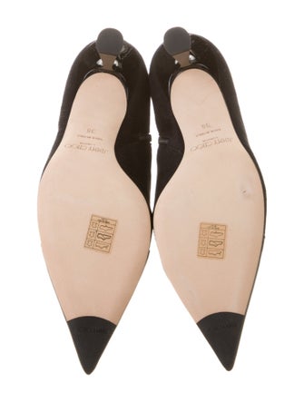 Jimmy Choo Suede Leather Trim Embellishment Boots