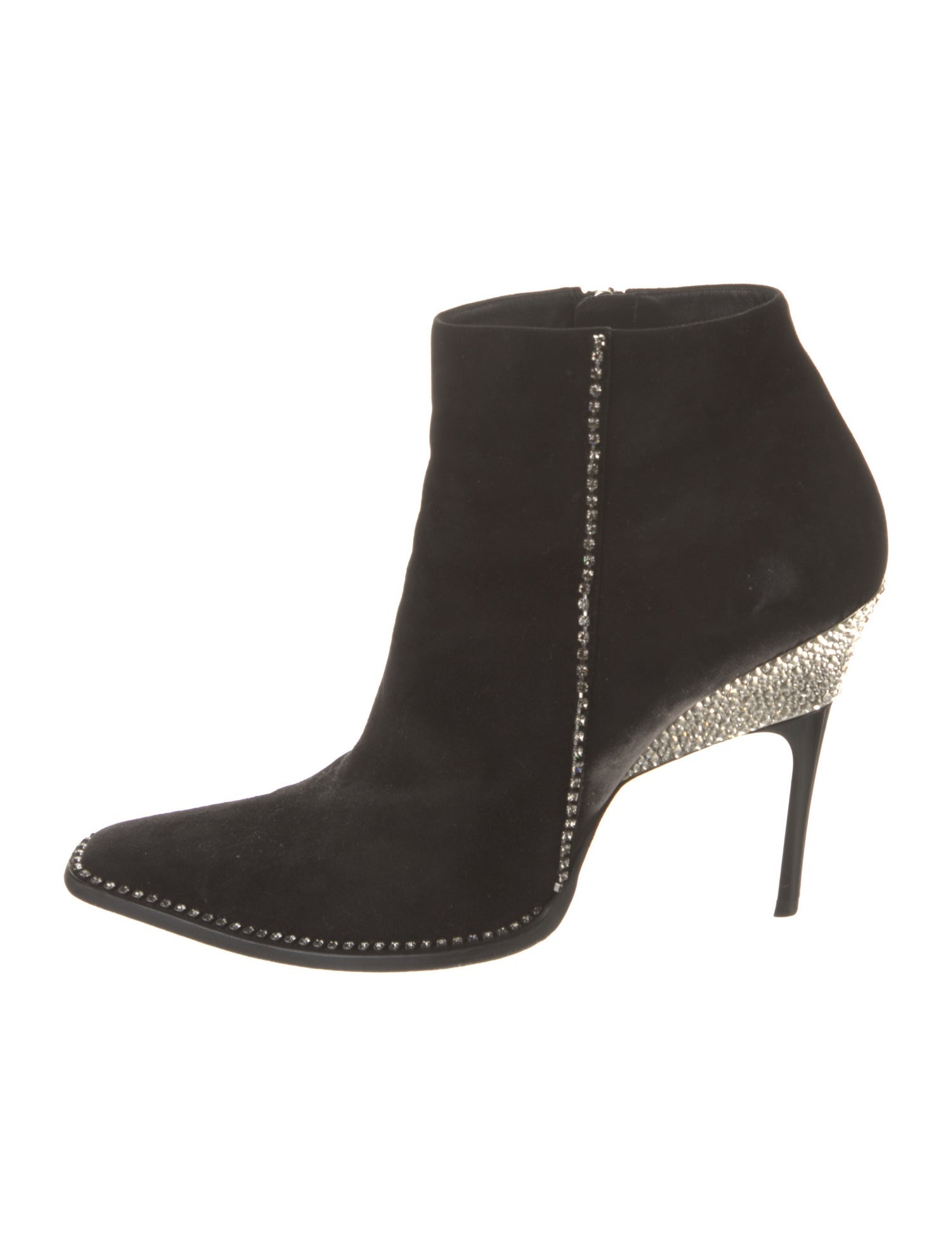 Jimmy Choo Suede Crystal Embellishments Boots