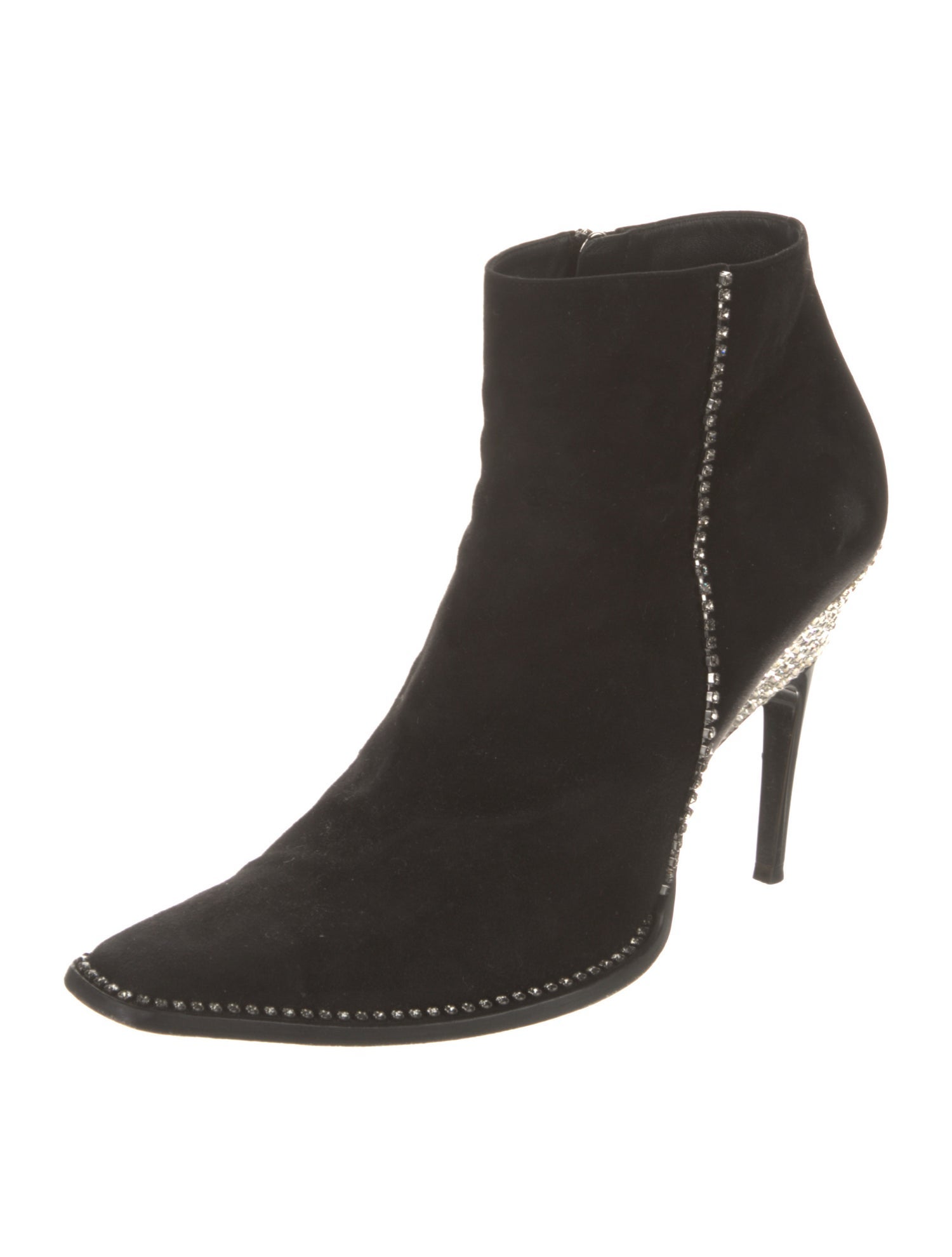 Jimmy Choo Suede Crystal Embellishments Boots