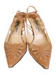 Jimmy Choo Leather Cutout Accent Slingback Pumps