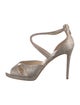Jimmy Choo Glitter Glitter Accents Sandals