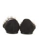 Jimmy Choo Suede Crystal Embellishments Ballet Flats