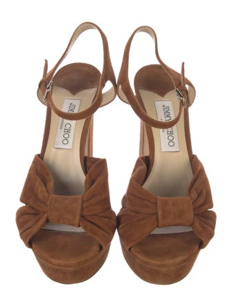 Jimmy Choo Suede Pleated Accents D'Orsay Pumps