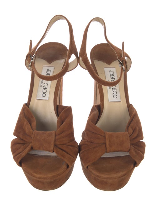 Jimmy Choo Suede Pleated Accents D'Orsay Pumps