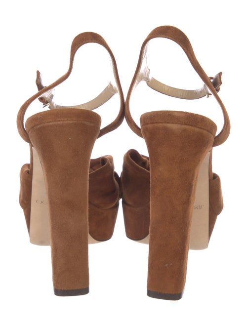 Jimmy Choo Suede Pleated Accents D'Orsay Pumps